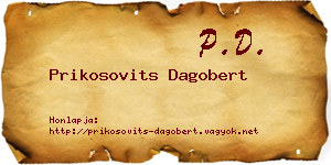 Prikosovits Dagobert névjegykártya